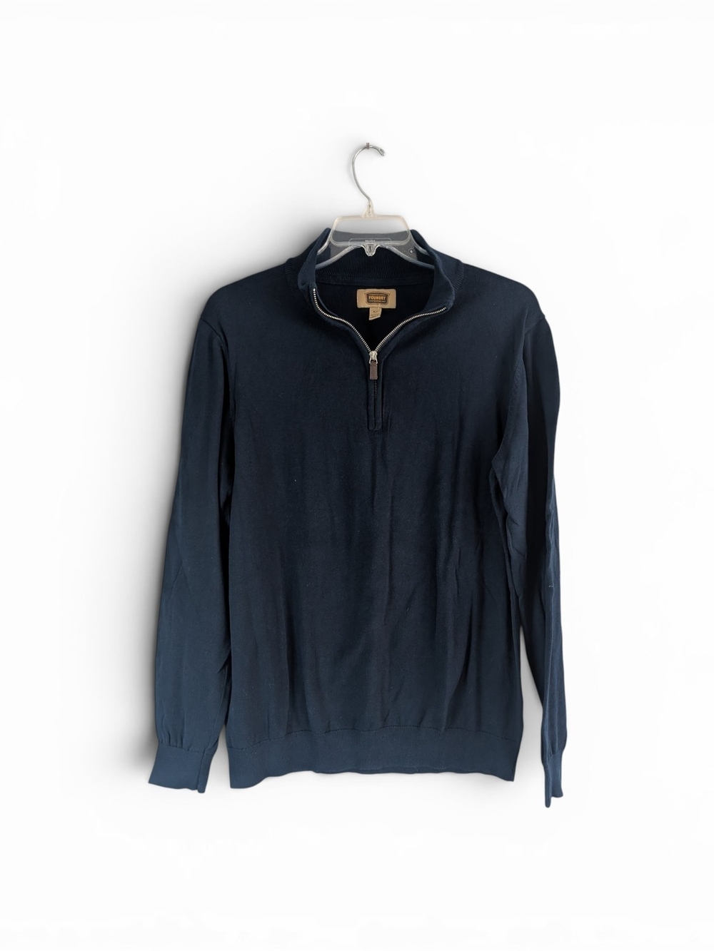The Foundry Supply Co. Men's Navy Quarter-Zip Pullover Sz.XL Tall